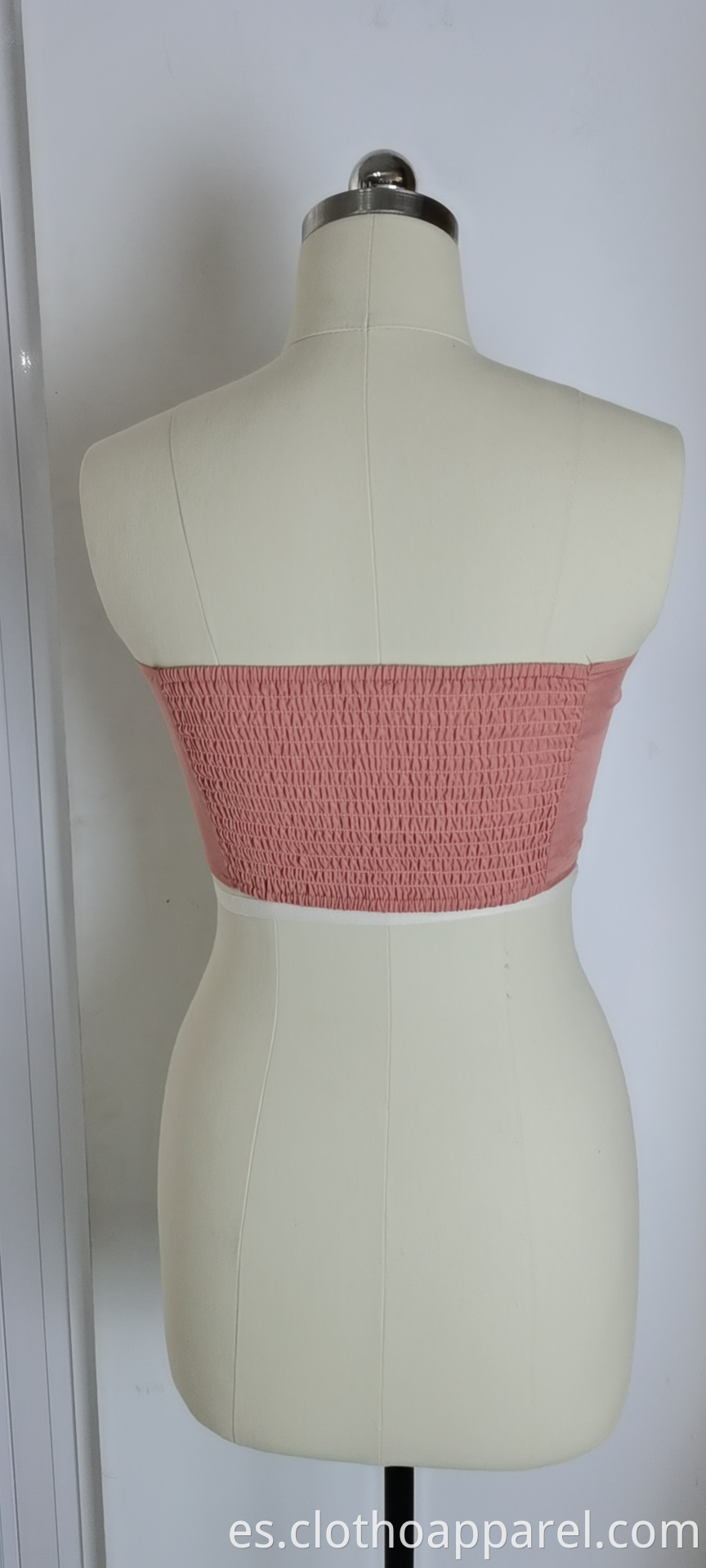 Women's Pink Underwear With Pleated Buttons